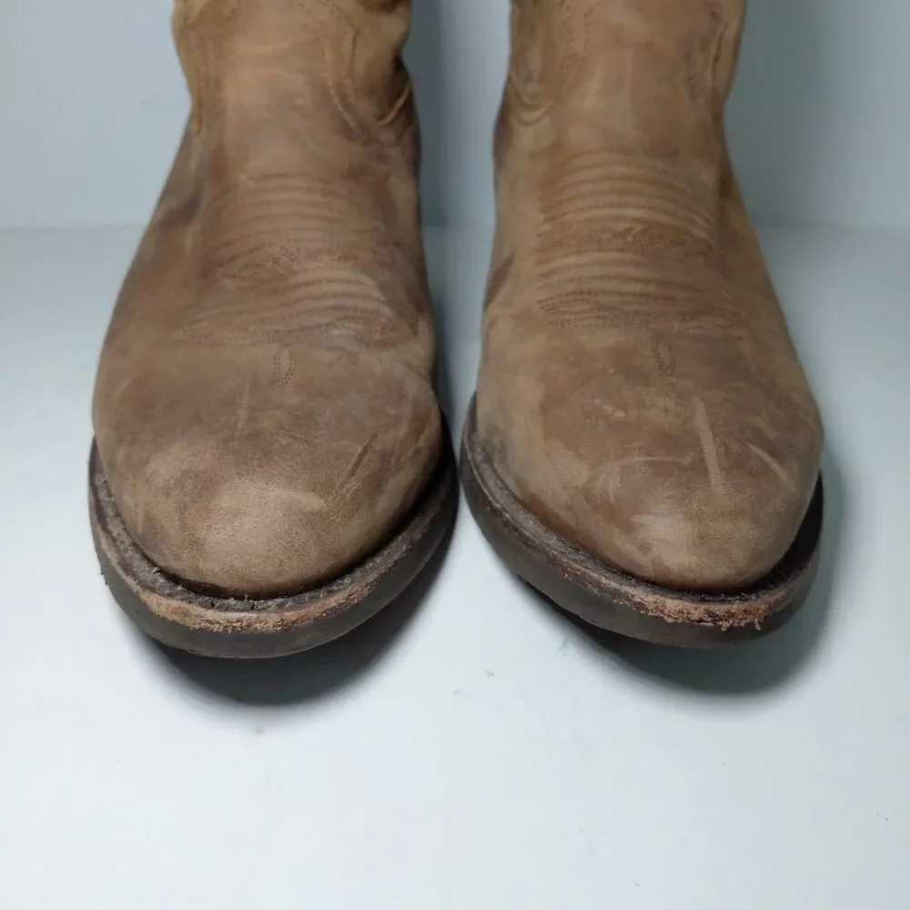 Masterson Boot Co Cowboy Brown Leather Boots Men's Size 8.5 D